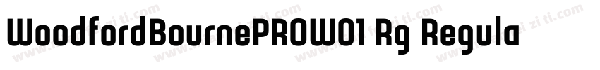 WoodfordBournePROW01 Rg Regular字体转换